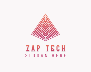 Tech Agency Pyramid logo design