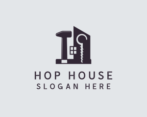 House Tools Construction logo design