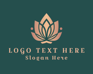 Yoga Meditation Flower logo