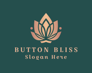 Yoga Meditation Flower logo design