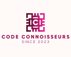 Gradient Circuit QR Code logo
