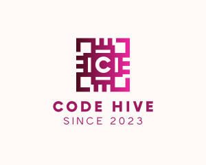 Gradient Circuit QR Code logo