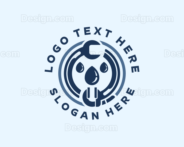 Water Drop Plumbing Handyman Logo