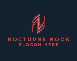 Stylish Corporation Letter N logo design