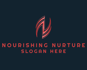 Stylish Corporation Letter N logo design