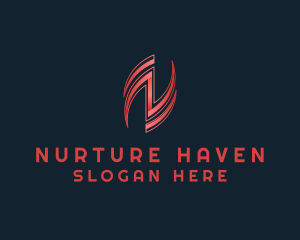 Stylish Corporation Letter N logo design