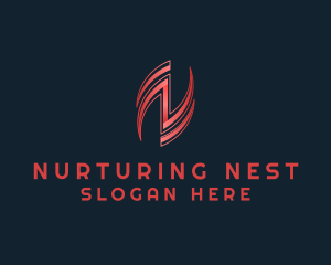 Stylish Corporation Letter N logo design