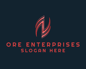 Stylish Corporation Letter N logo design