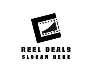 Modern Film Reel logo design