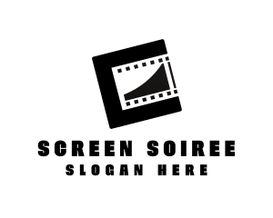 Modern Film Reel logo design