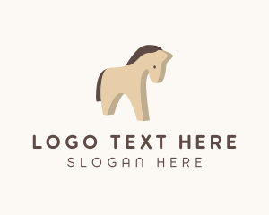 Isometric Horse Toy Logo