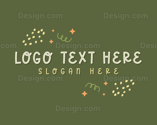 Cute Doodle Shapes Logo