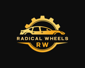 Car Gear Mechanic logo design