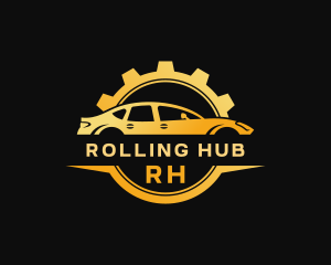 Car Gear Mechanic logo design