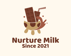 Milk Chocolate Drink  logo design