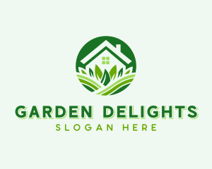 Residential Backyard Landscaping  logo design