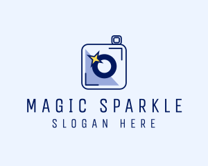 Camera Sparkle Flash  logo design