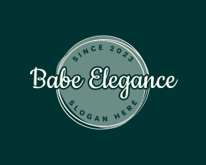 Elegant Cosmetic Badge logo design