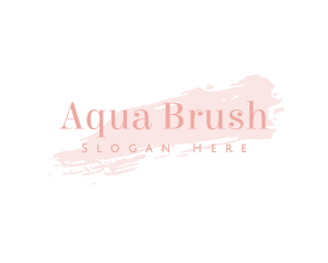 Feminine Cosmetic Brush logo design