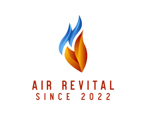 Fire Water Air Conditioning logo design