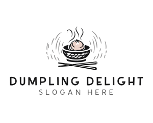 Dim sum Food Restaurant logo design