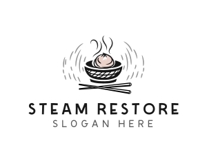 Dim sum Food Restaurant logo design