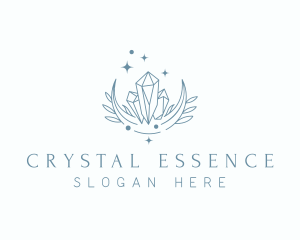 Nature Moon Crystals logo design