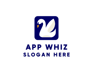 Swan Bird App logo design