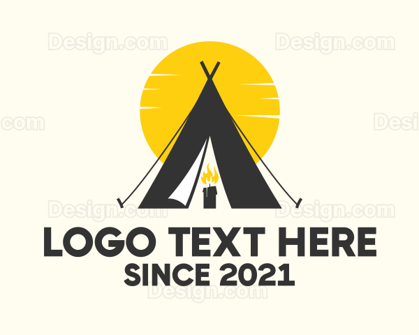 Candle Camp Teepee Logo