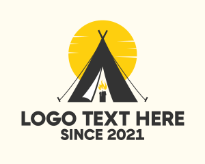 Candle Camp Teepee logo