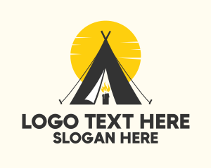 Candle Camp Teepee Logo