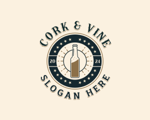 Hipster Liquor Pub logo design