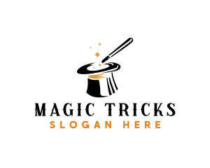 Magician Hat Trick logo design