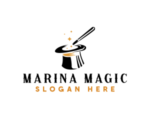 Magician Hat Trick logo design