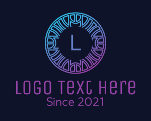 Letter - Intricate Maze Letter logo design