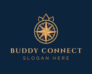 Premium Compass Crown logo design