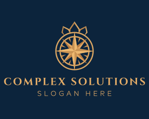 Premium Compass Crown logo design