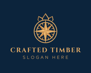 Premium Compass Crown logo design