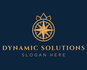 Premium Compass Crown logo design