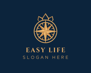 Premium Compass Crown logo design