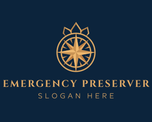 Premium Compass Crown logo design