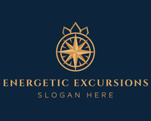 Premium Compass Crown logo design