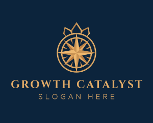 Premium Compass Crown logo design