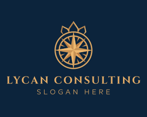 Premium Compass Crown logo design