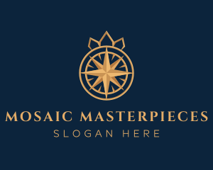 Premium Compass Crown logo design