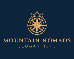 Premium Compass Crown logo design