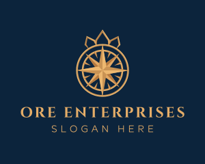 Premium Compass Crown logo design