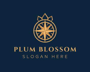 Premium Compass Crown logo design