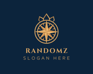 Premium Compass Crown logo design