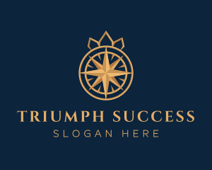 Premium Compass Crown logo design